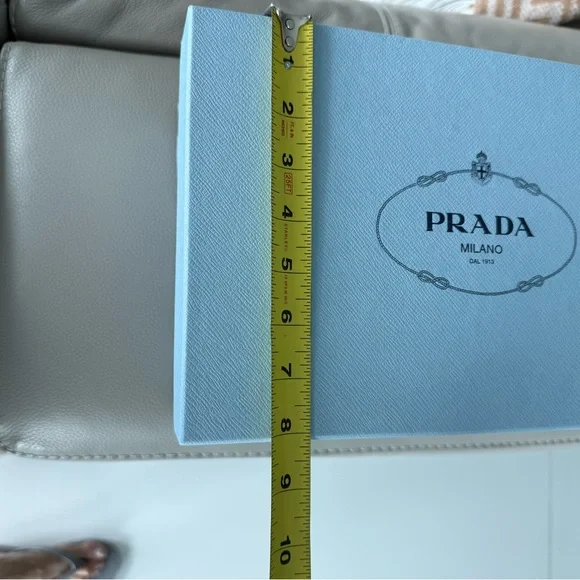 Prada Blue Textured Box - Picture 8 of 9